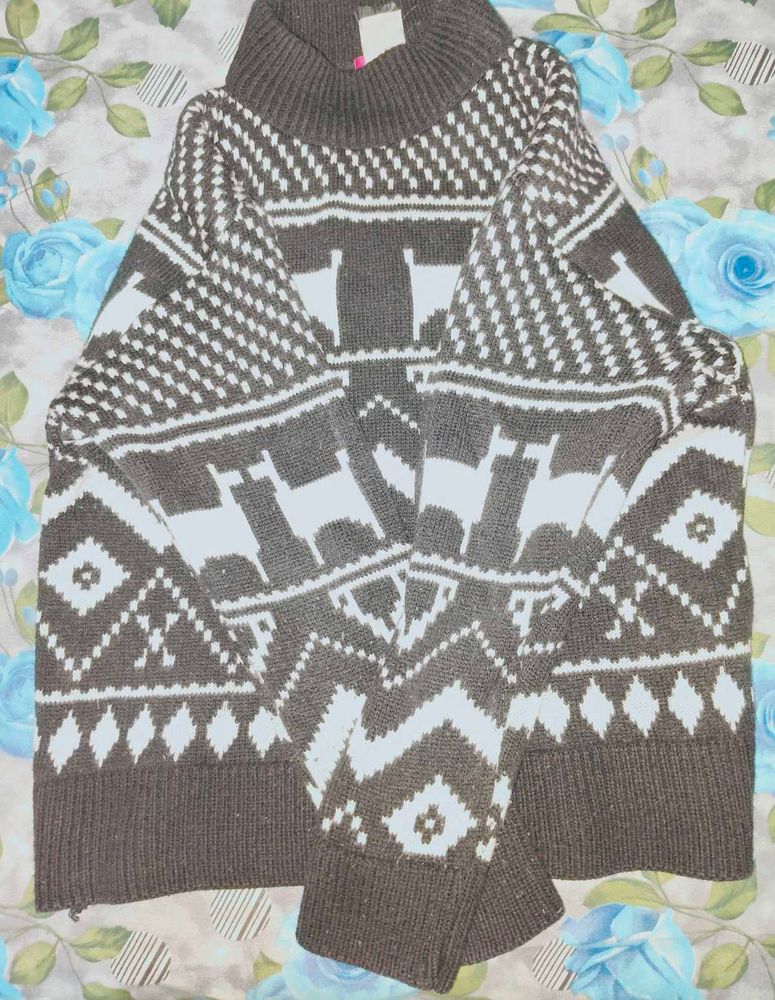 Warm Winter Patterned Sweater