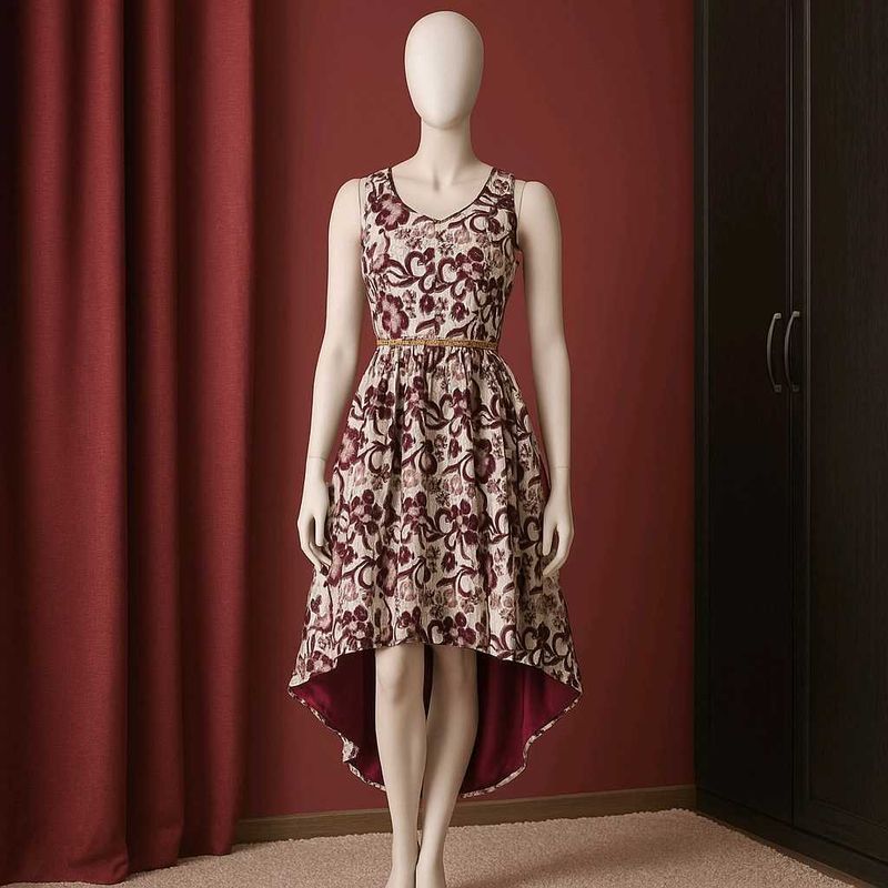 🤎🥀Floral Hi-Lo Dress