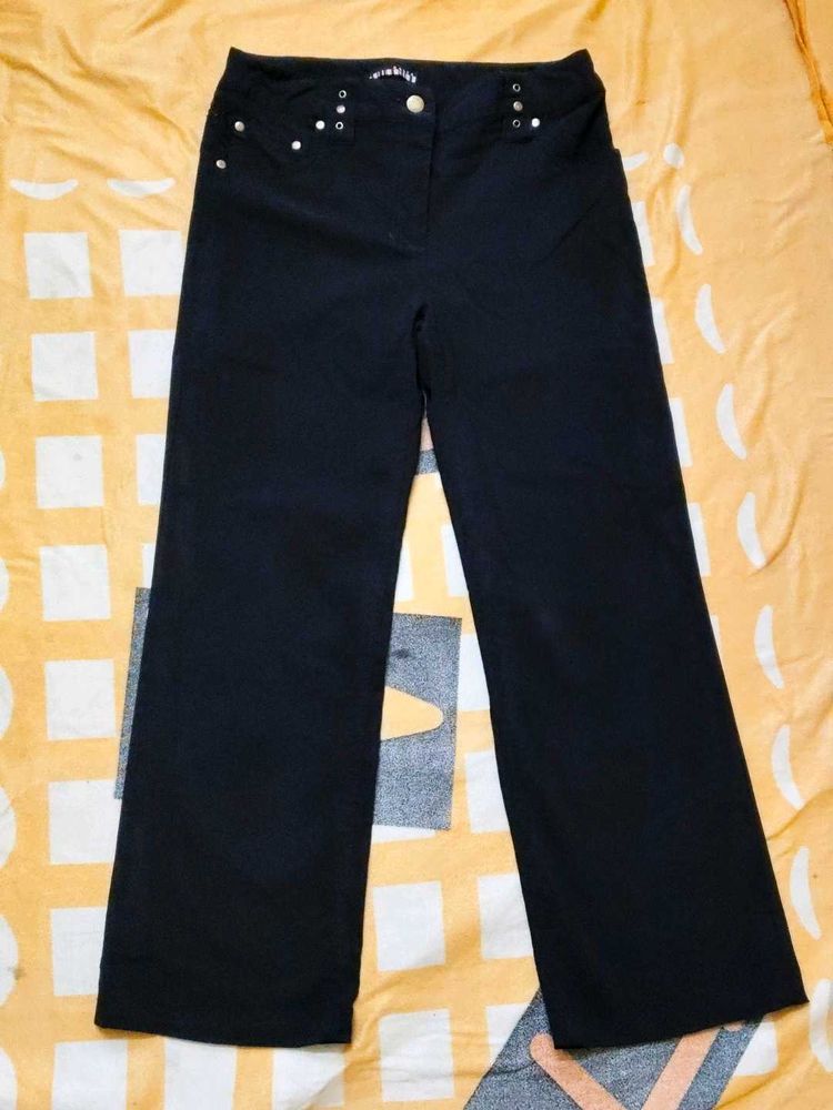 Black Wide Leg Dress Pants
