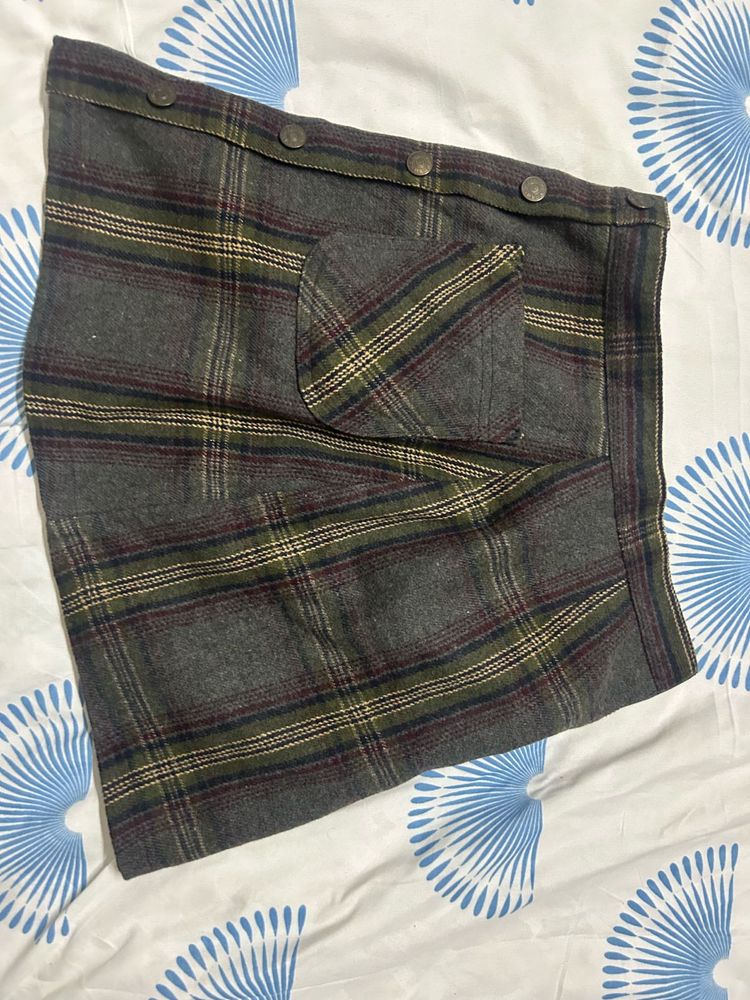 Plaid Mini Skirt