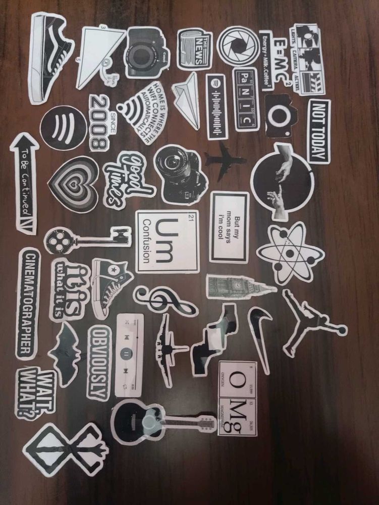 42 Aesthetic Design Laminated Stickers