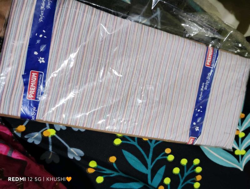 Striped Fabric shirt pent