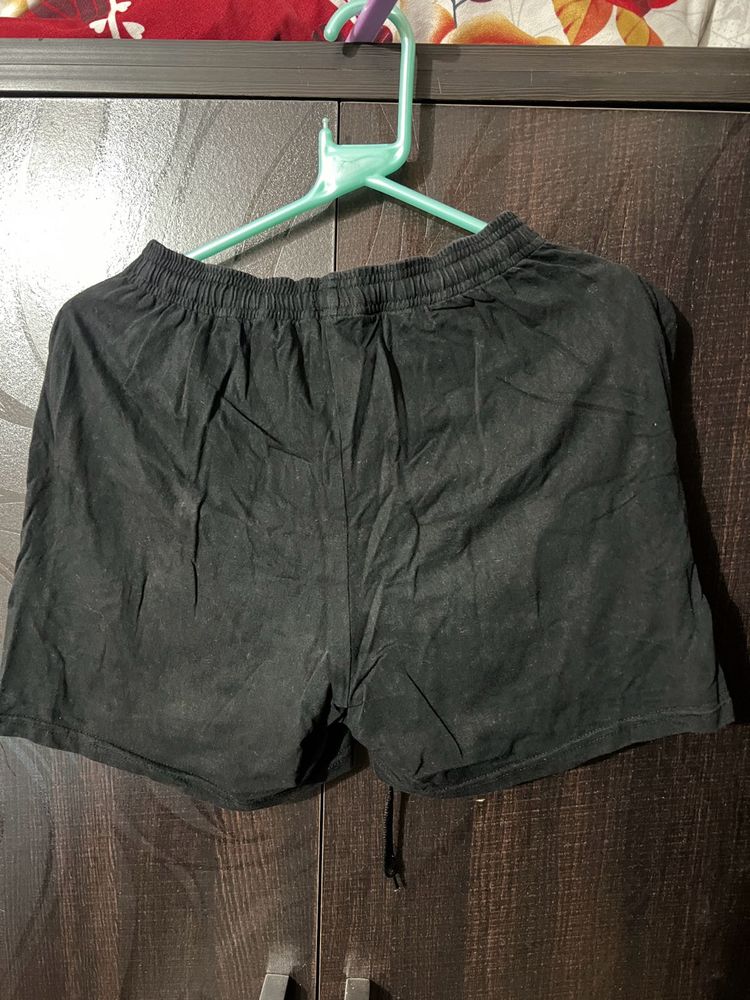 Black Regular Shorts
