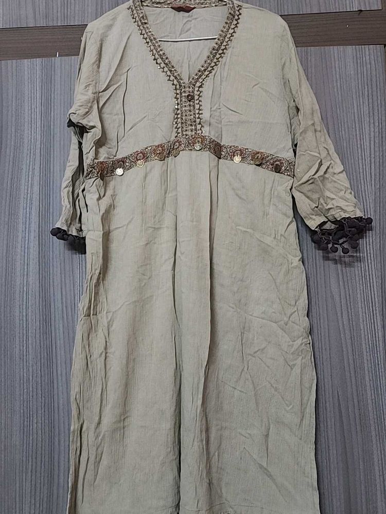 W Beige Kurti