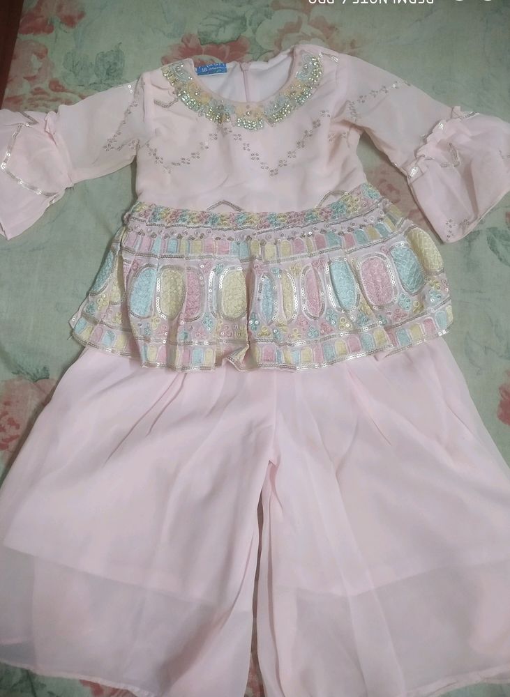 Baby Girl Plazo Dress