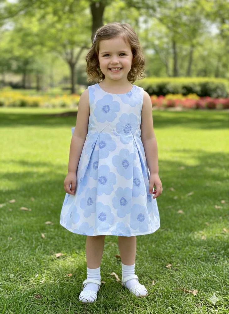 Adorable Floral Print Girls Dress