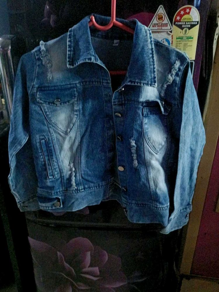 Distressed Denim Jacket