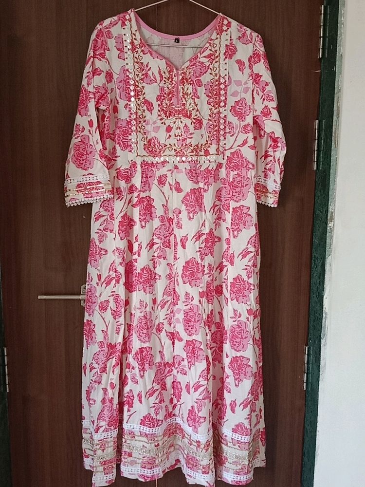 Pink Anarkali Suit