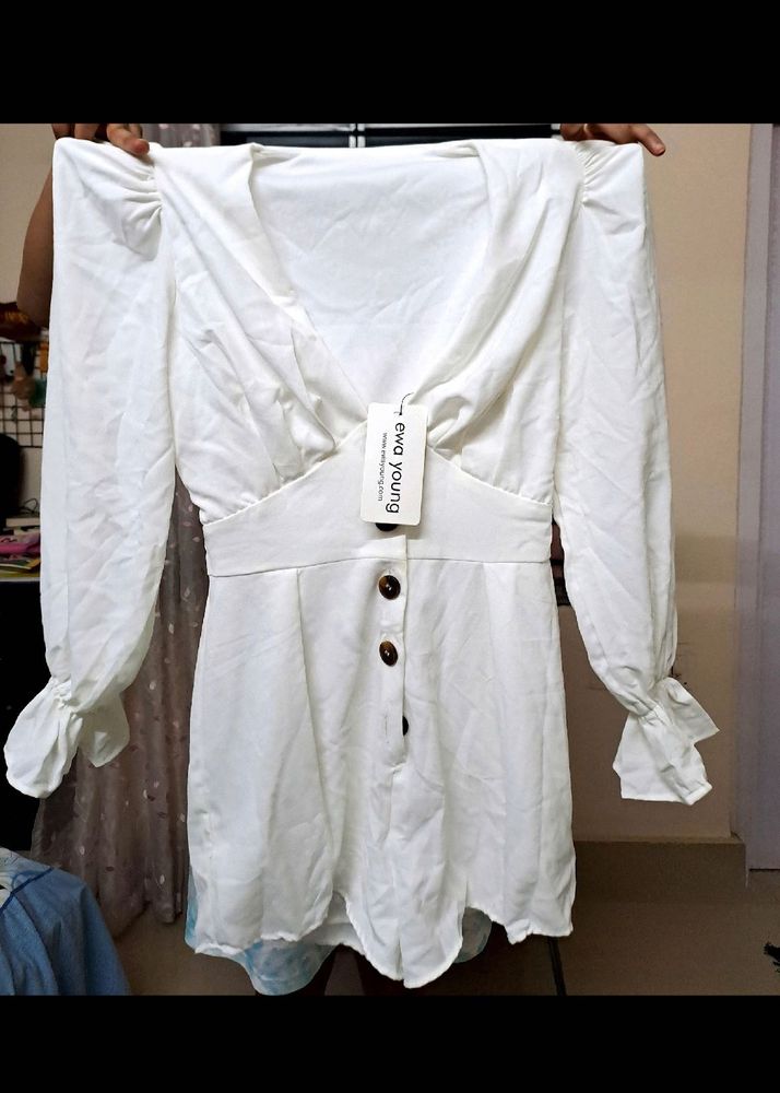 White Romper From Ewa Young New With Tag