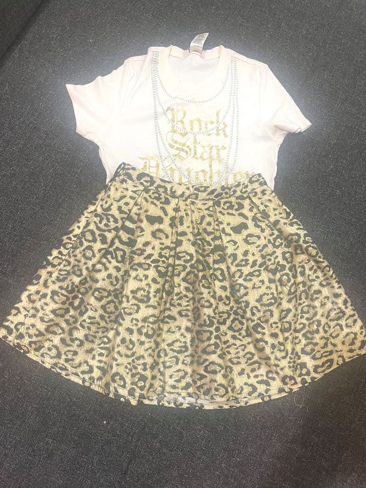New Leopard Print Mini skirt