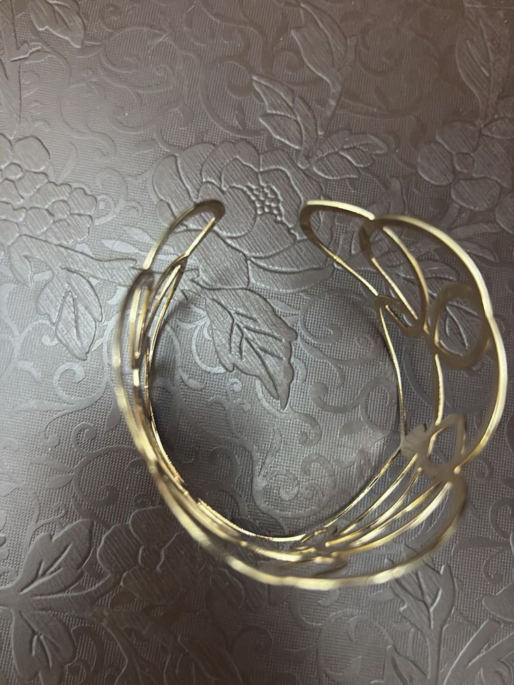 Gold Tone Cuff Bracelet