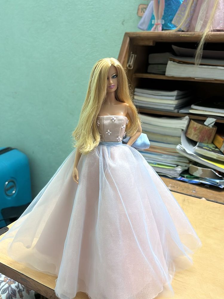 Barbie Wearing Designer Dress 50th Anniversary Dol