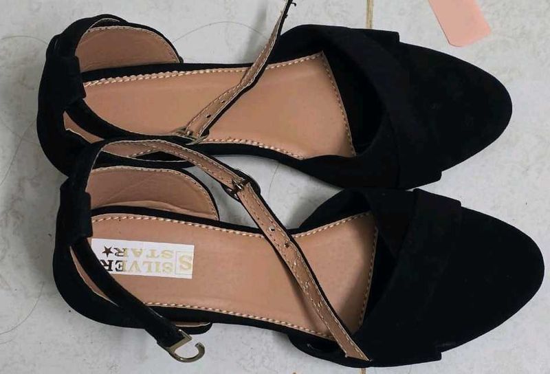 Black Ankle Strap heels