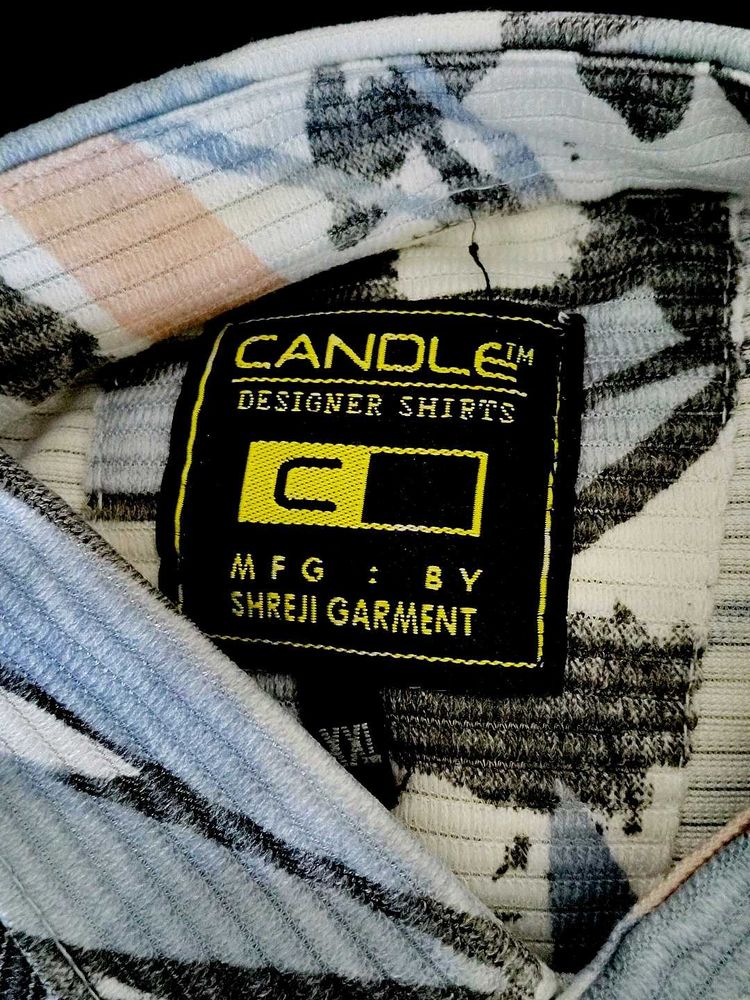 Camo Korean Vintage Shirt For Men Tiptap Button