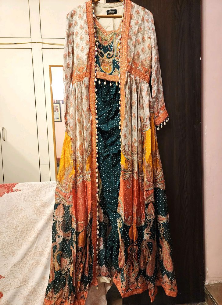 Luxury Couture 3 Piece Cape Dress