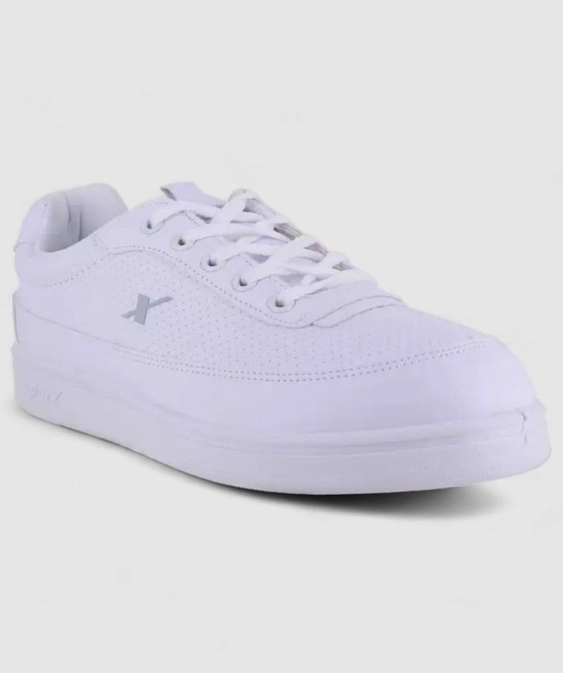 Sparx White Perforated Casual Sneakers | Size UK10