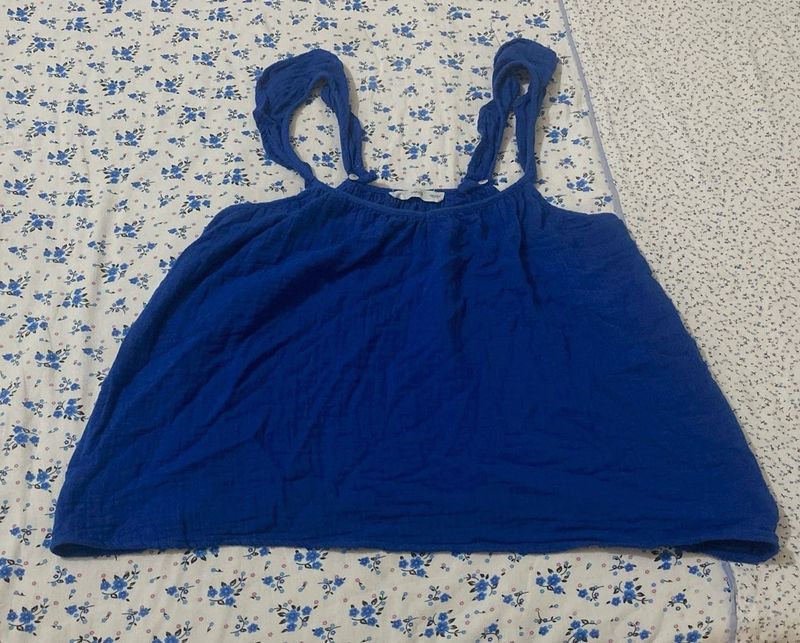 Blue Sleeveless Top