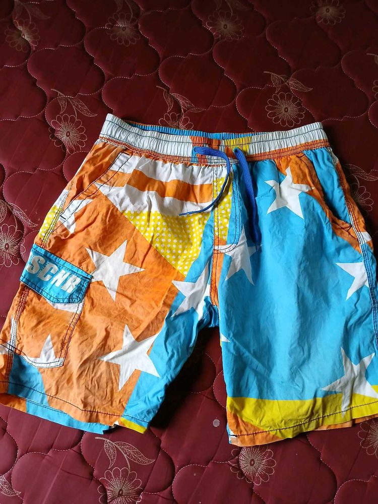 Star Pattern Swim Shorts