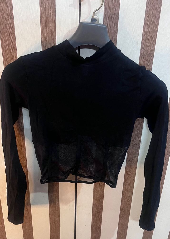 Black Long Sleeve Top