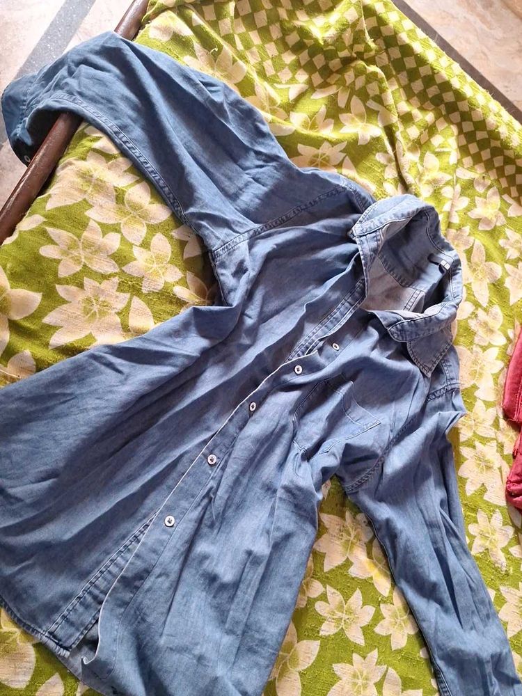 Denim Long Sleeve Shirt