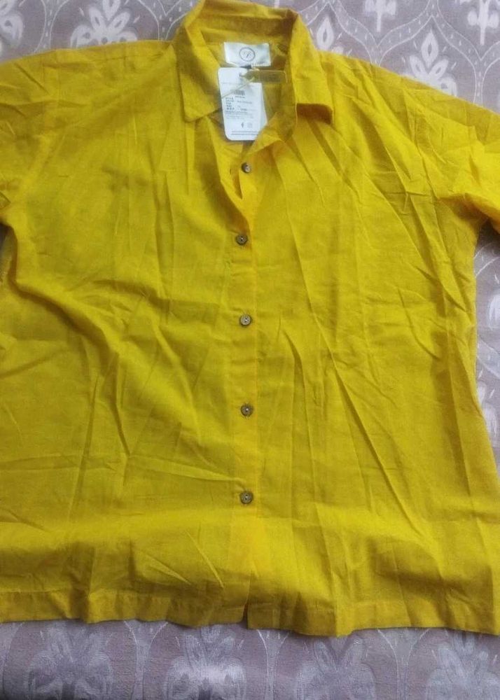 Yellow Casual Top