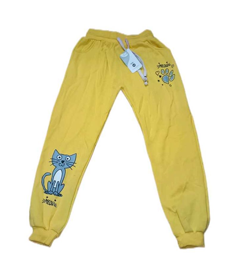 Winter Wear - yellow Joggers for Girls (New)