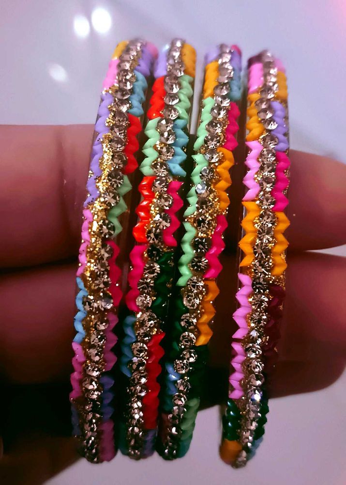 New Multicolour 8 Bangles For Every Occasion. ..