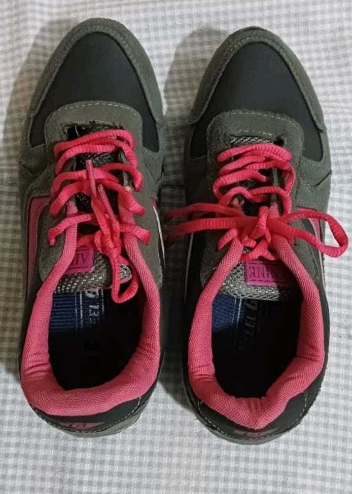 Grey-pink Sports Shoes
