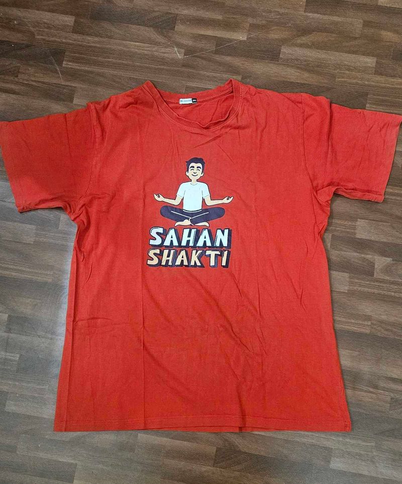 3 XL Pure Cotton Yoga T Shirt
