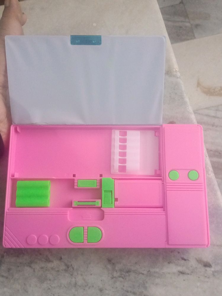 Pink Jumbo Pencil Box