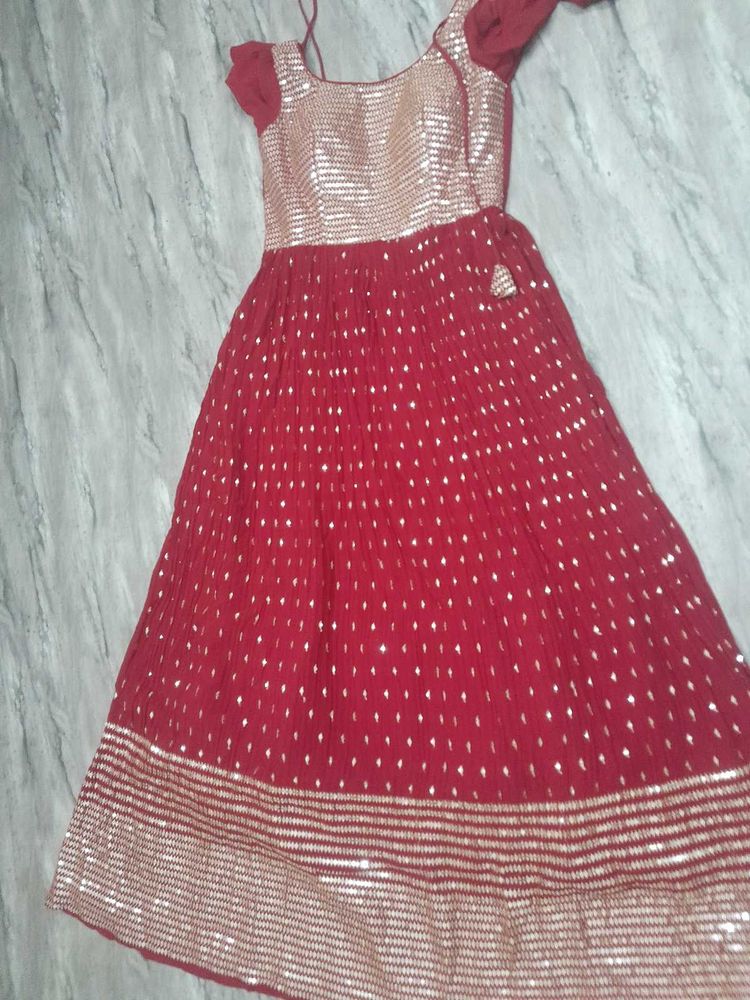 Elegant gown with dupatta