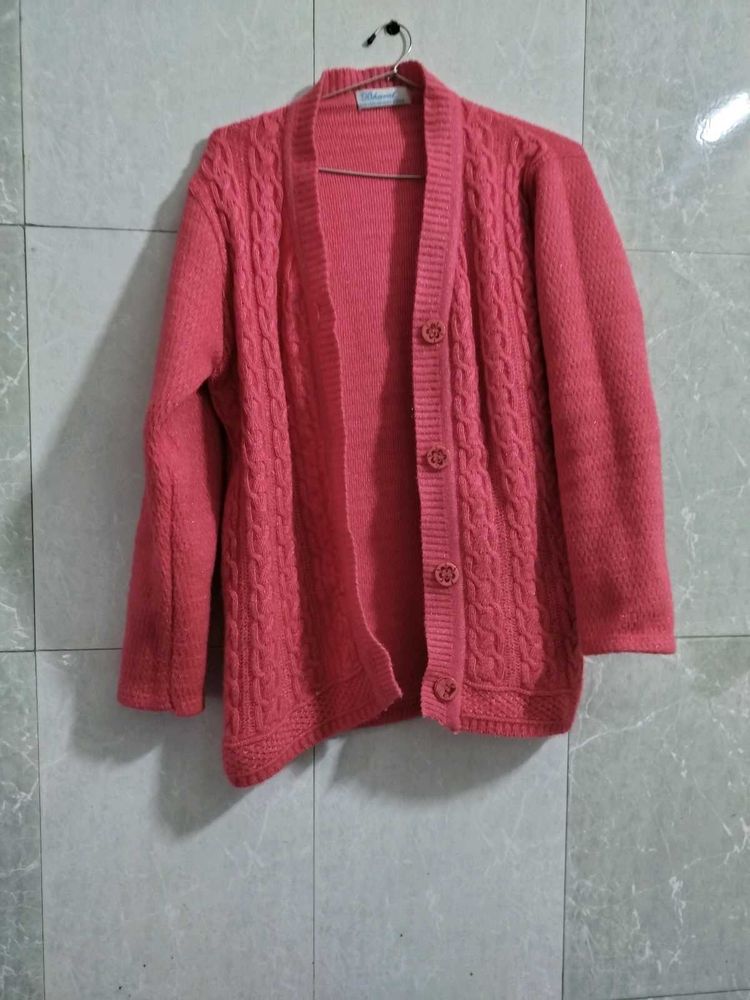 Pink Cardigan