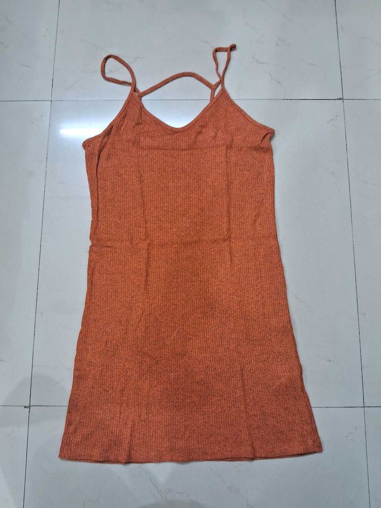 Casual Orange Dress