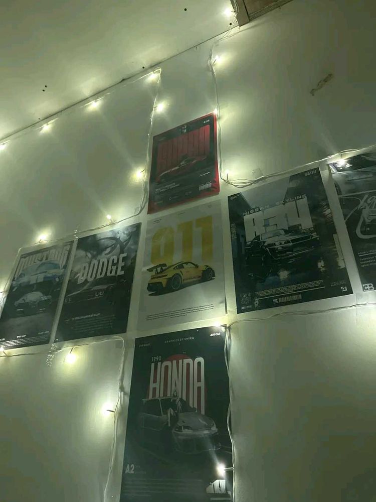 Pack Of 8 Car Posters