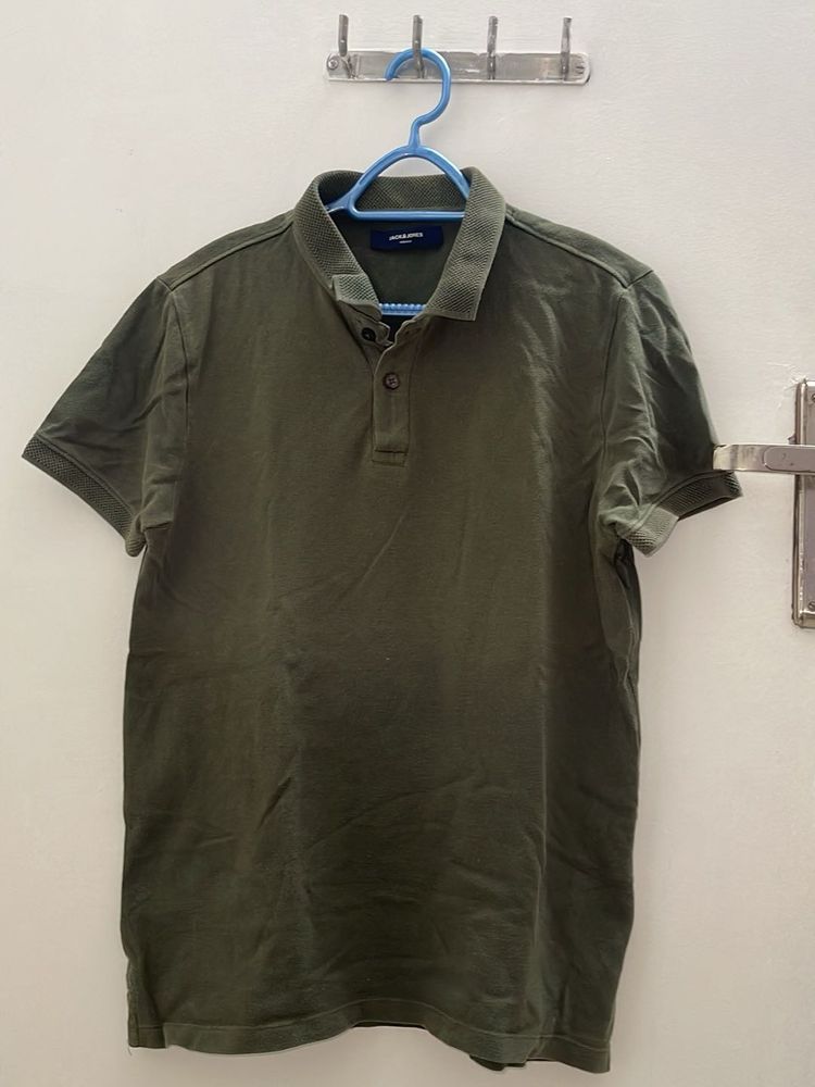 Boys Olive polo tshirt