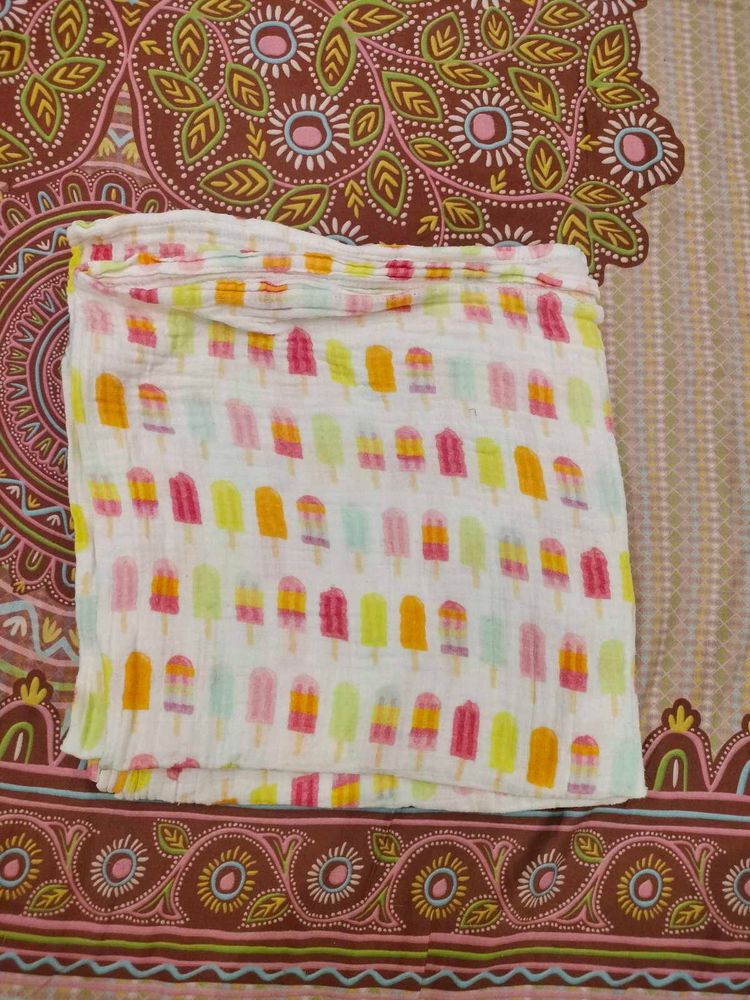 Baby Jalebi Brand Popsicle Print Muslin Swaddle