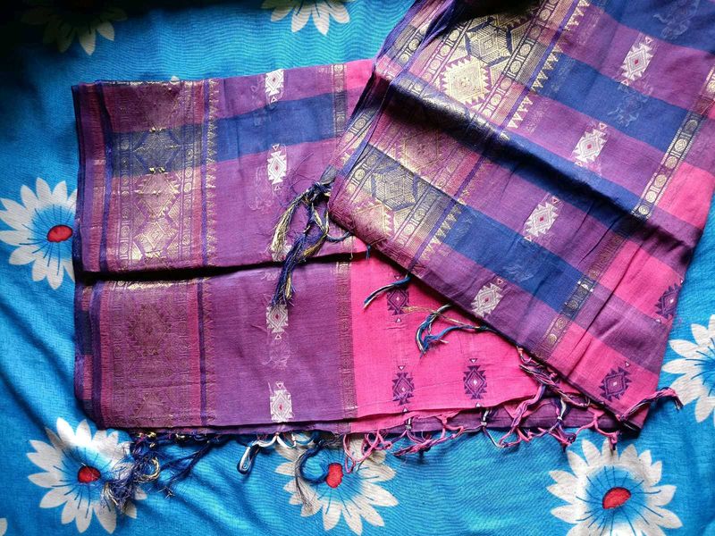 Purple And Magenta Saree