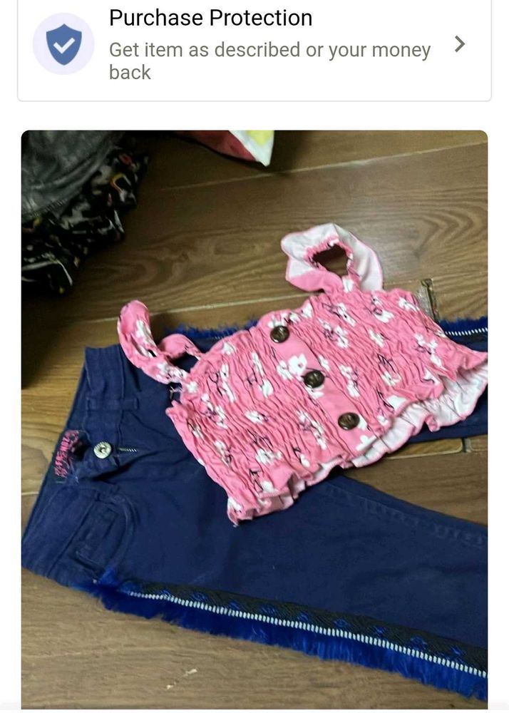 Girls' Top &amp; Jeans Set
