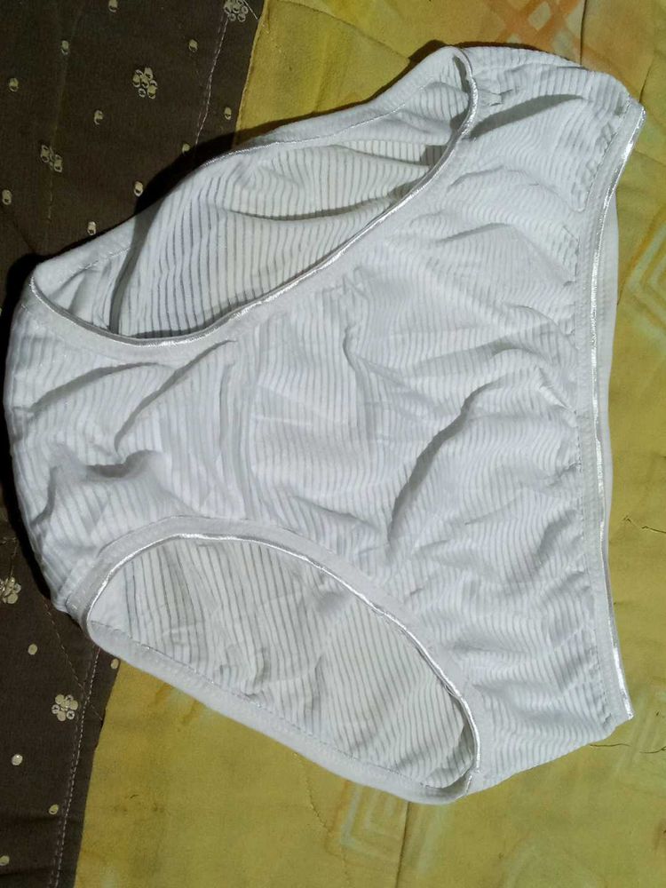 Striped White Briefs