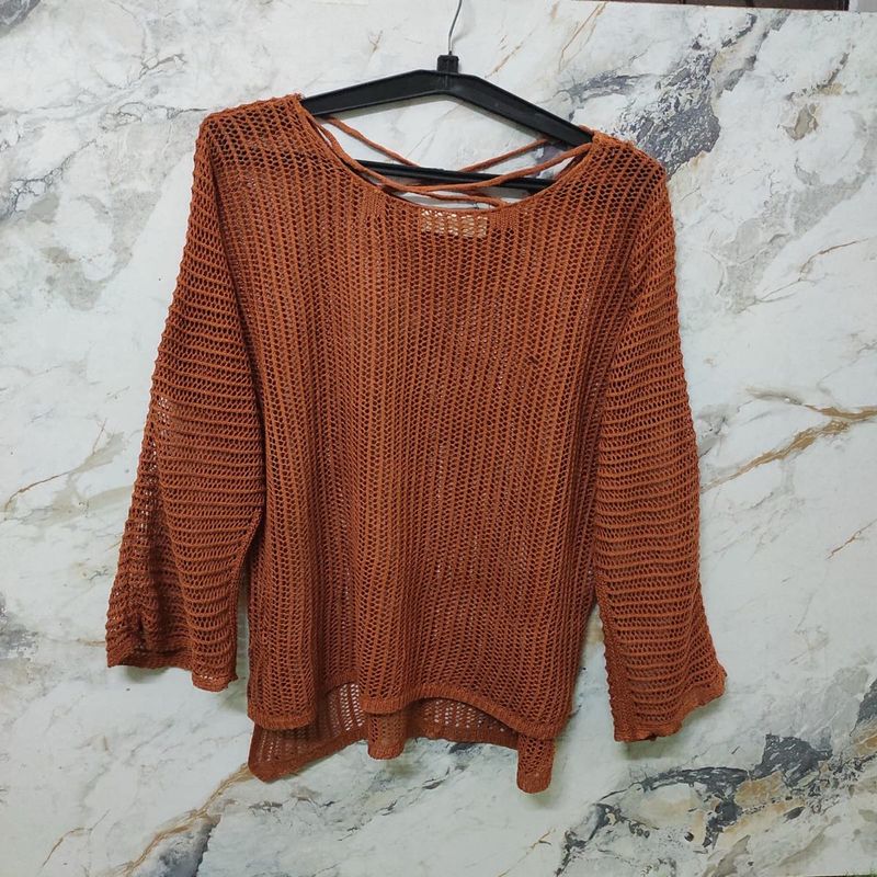 ladies branded crochet  top new