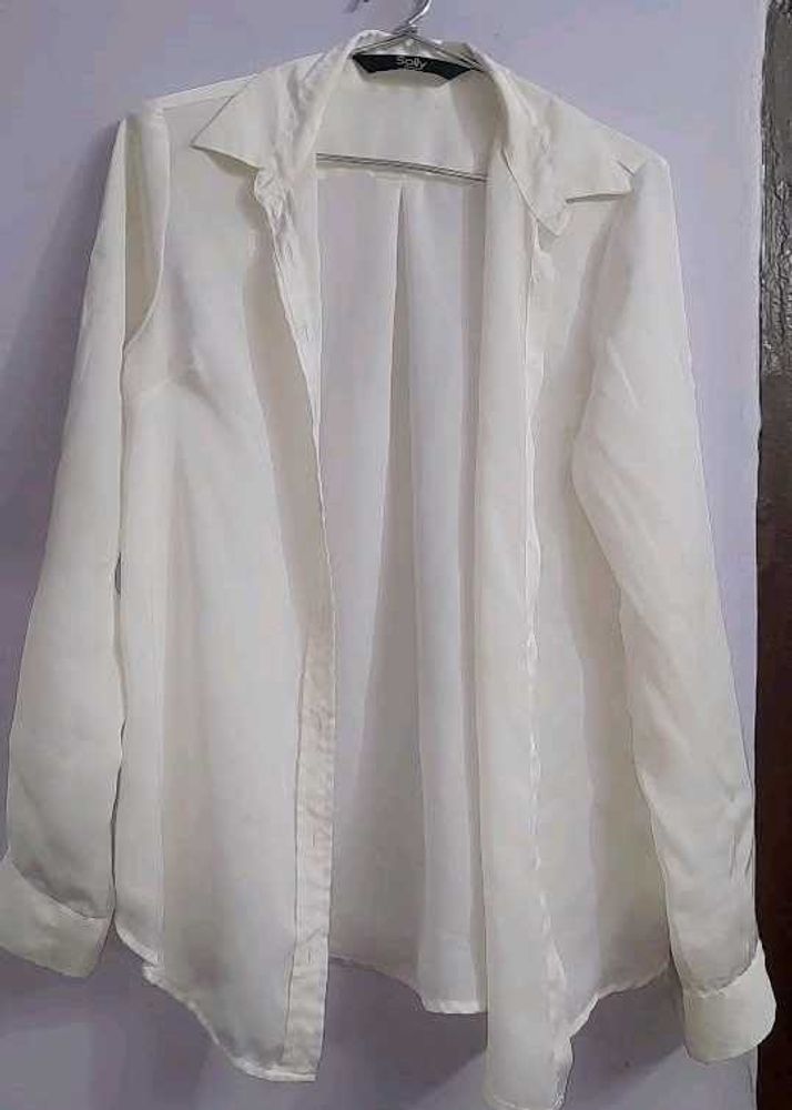 a perfect  white allen solly shirt