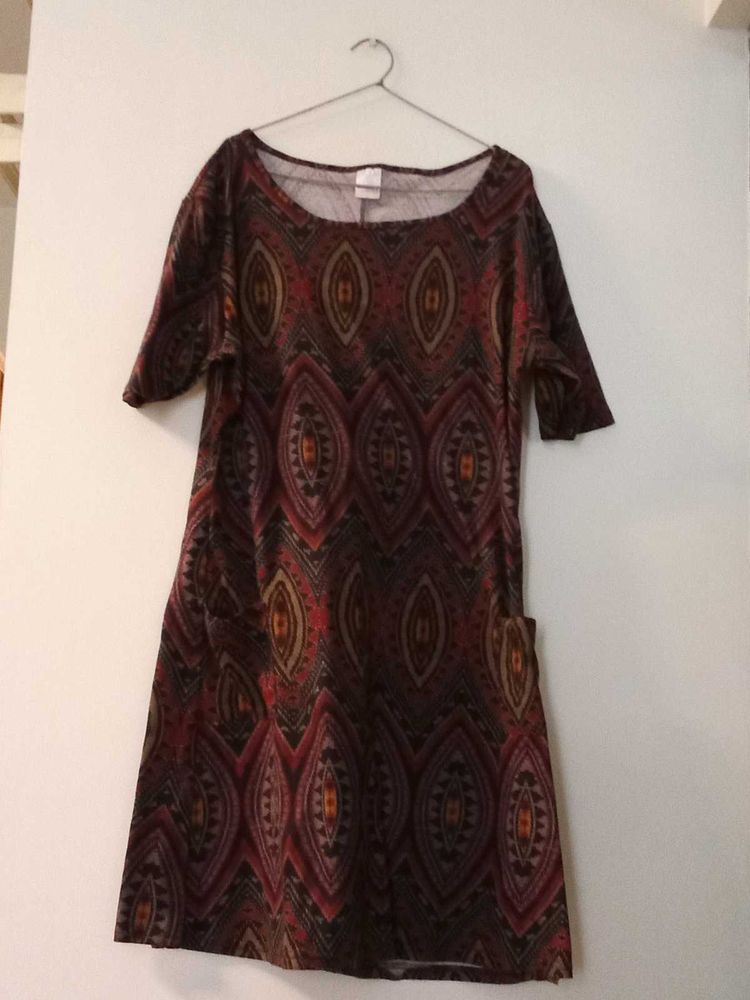 Patterned Casual Dress