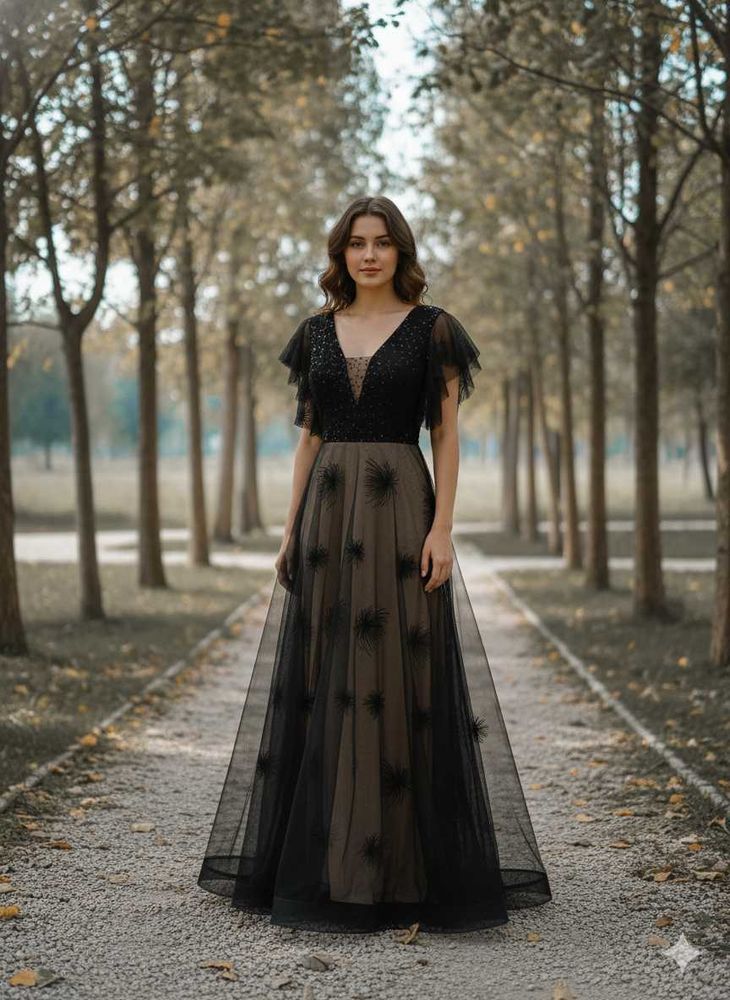 Elegant Black Evening Gown