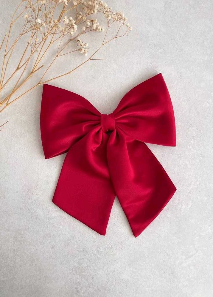 Beautiful Red Hair Bow And Scrunchie Combo Pack