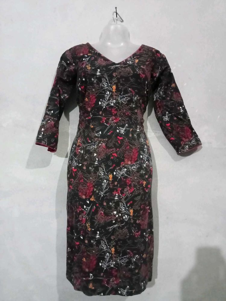 Floral Print Midi Dress