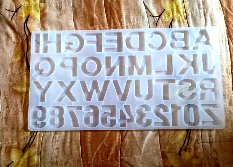 Alphabet Mould Resin