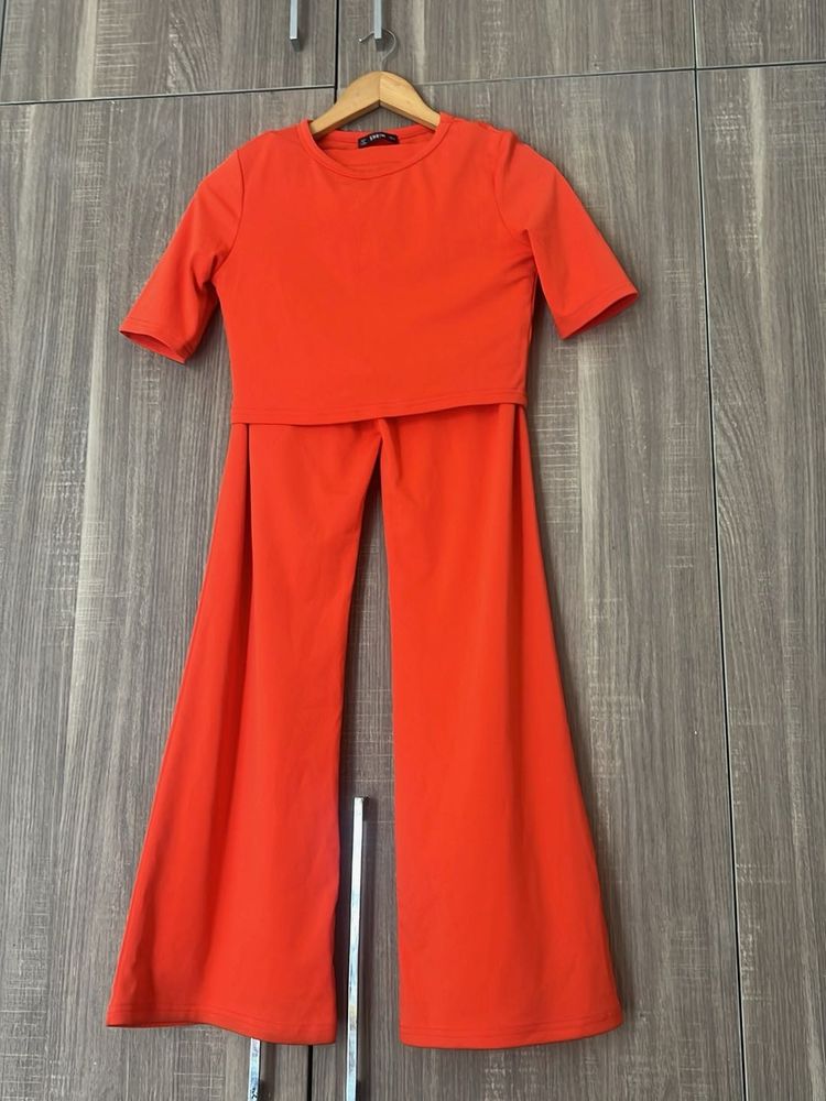 Orange Flared Co Ords