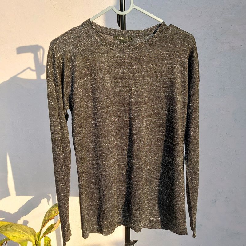 Imported! MANGO shimmery Tee