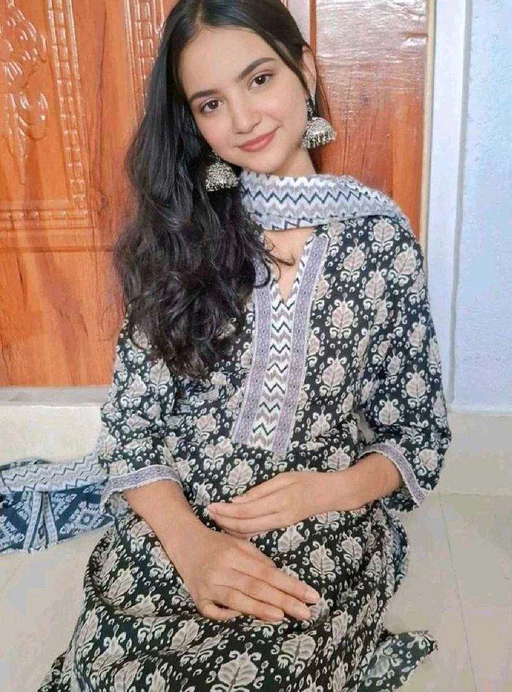 (Size~2XL)NEW black kurta set!