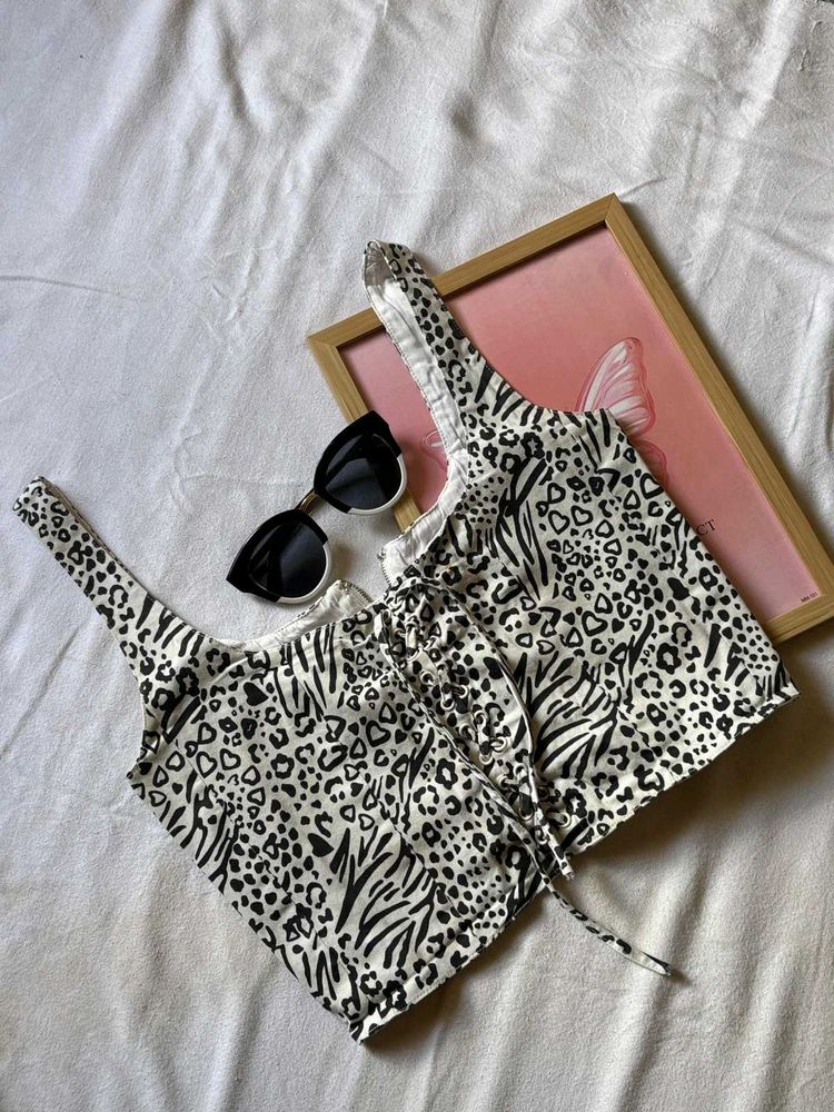 Animal Print Victoria Corset